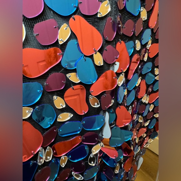 Jovani Jeweled Romper / Size 0 / Teal - Fucsia- Pink - Silver- Black - Picture 5 of 14